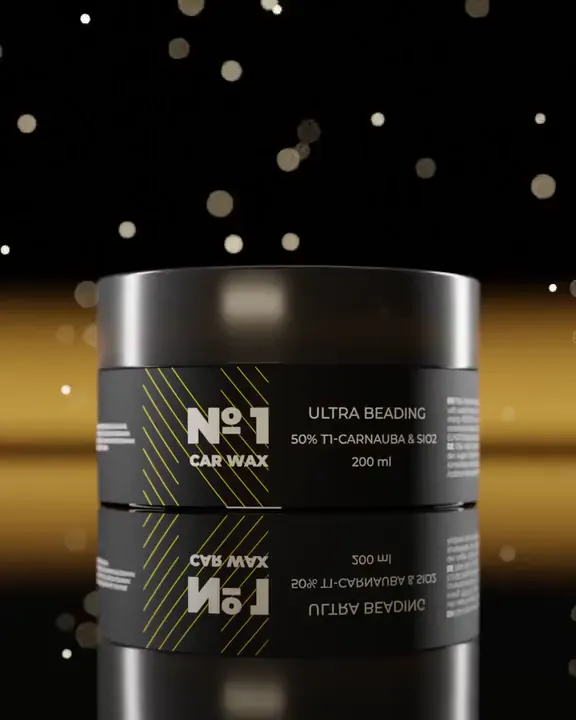 NEOWAX Car Wax No. 1 jar in warm amber light
